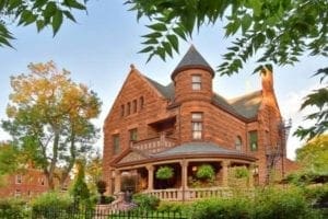 Exterior view of Capitol Hill Mansion Cannabis Bed and Breakfast