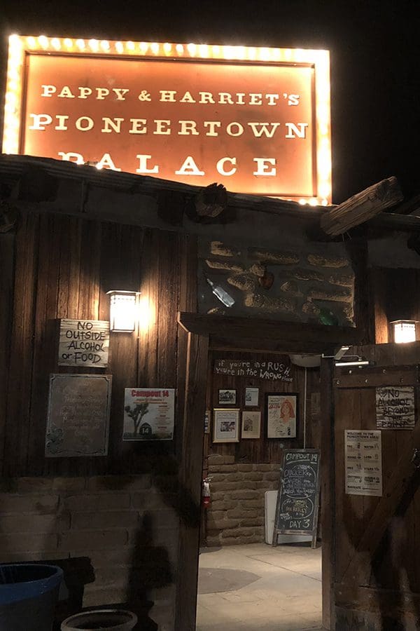 Pappy and Harriet's Pioneertown Palace