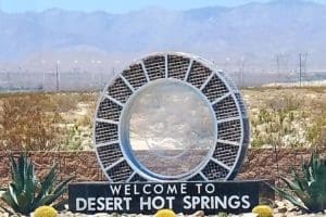 Welcome to Desert Hot Springs sign