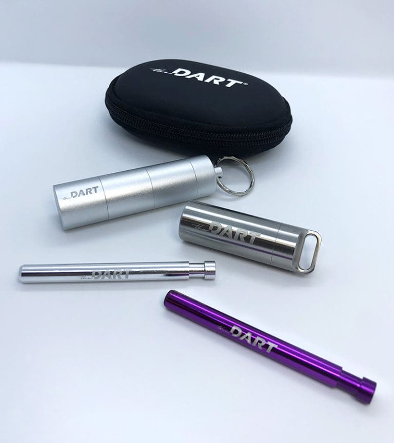 The Dart One-Hitter and carrying case